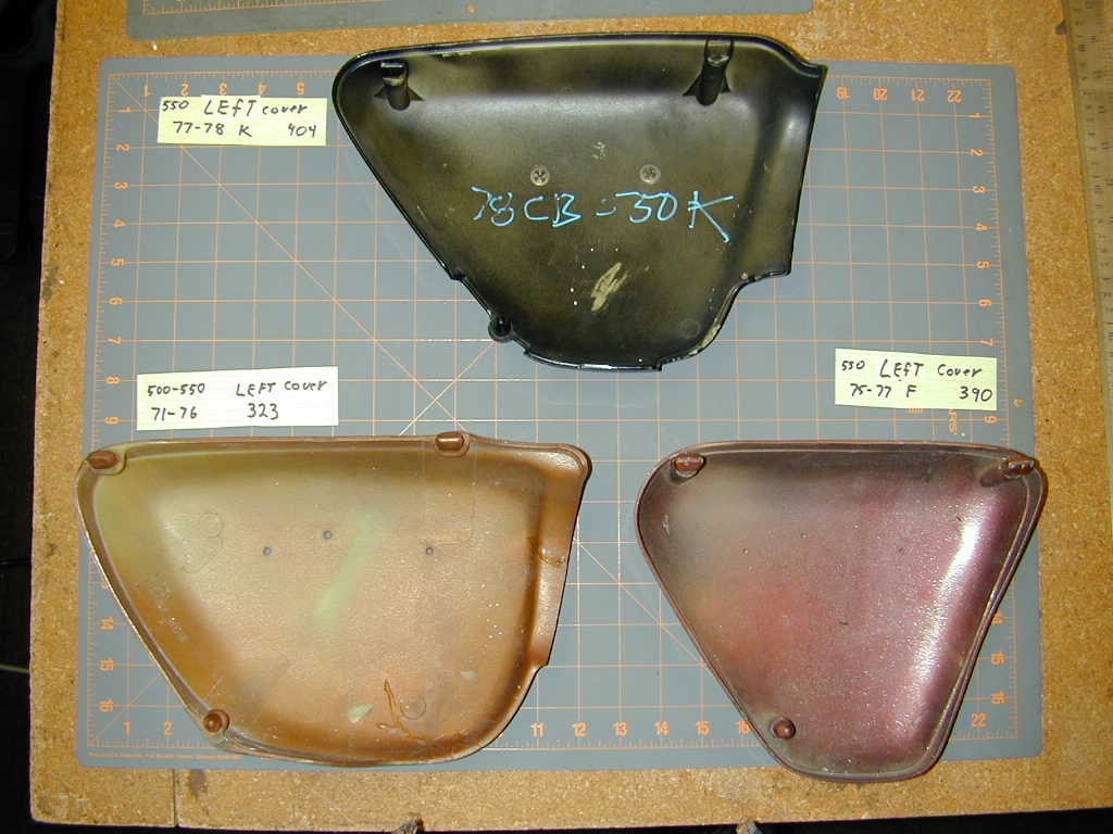 CB550 Left Side Covers